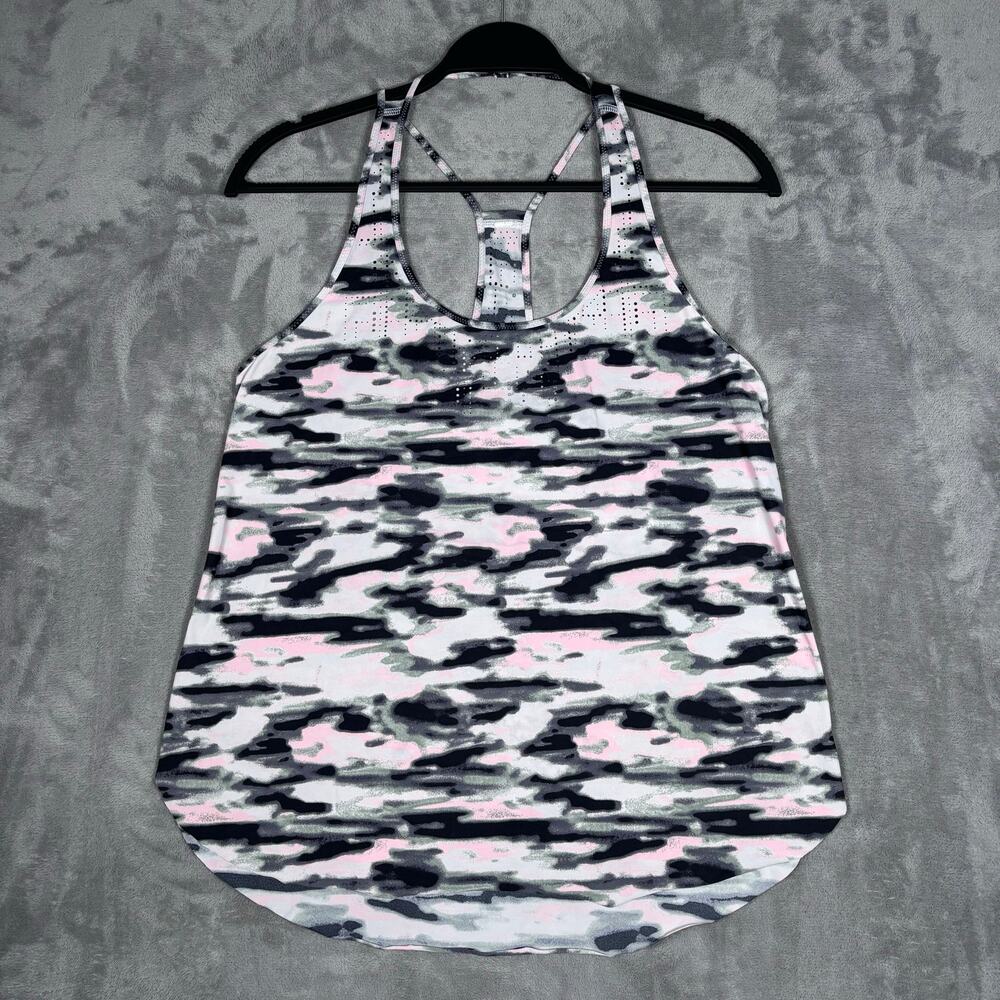 Lululemon Water Bound Singlet Wamo Camo Pink Black Tank Top Size Est 8/10
